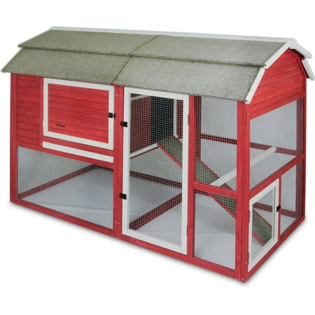 Precision Pet Old Red Barn Chicken Coop 5267 By 7795 By 5157 Inch