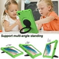 thumbnail image 5 of Dteck Slim Case for Samsung Galaxy Tab A8 10.5" 2022 (SM-X200/X205/X207), Kids with Rotating Kickstand Handle and Shoulder Strap Heavy Duty Shockproof Case, Green, 5 of 9