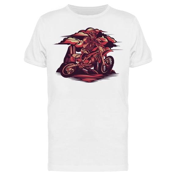 Motocross On A Mountain T-Shirt Men -Image by Shutterstock, Male x-Large