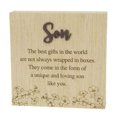 thumbnail image 1 of 6"X6" Wood Grain Blocks-Son Block Sign, 1 of 1