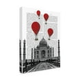 thumbnail image 2 of Trademark Fine Art 'Taj Mahal And Red Hot Air Balloons' Canvas Art by Fab Funky, 2 of 3