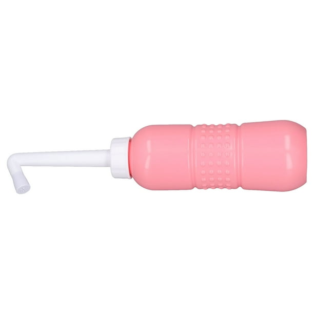 Pulverizador de Bidé Portátil de Mano, Limpieza higiénica exprimidora de Gran Capacidad de 650 ml con dos boquillas para perineo, glúteos, bebés, Mujeres, viaJes