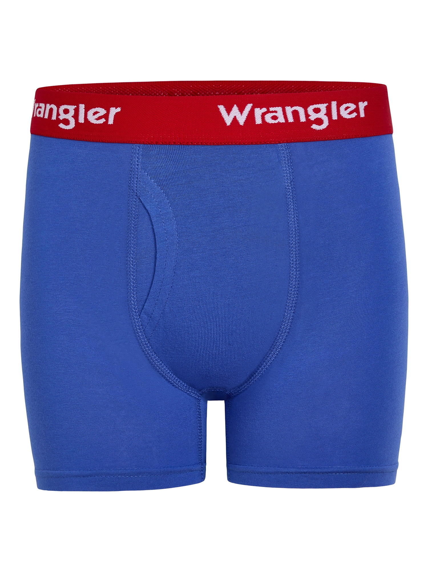 Wrangler Boys' Cotton Boxer Briefs, Soft Boys Underwear w/ 4-Way Stretch, Medium, 5-Pack