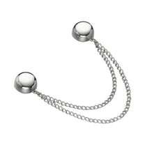 Daolelai Multipurpose Button Needleless Brooch Clothes Scarf Pin