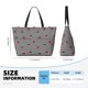 thumbnail image 4 of Disketp Ladybugs on Black and White Striped Bolsa de Playa de Gran Capacidad, Bolso Impermeable y a Prueba de Arena para Mujer, Ideal para Playa, Piscina y Natación, 4 of 7