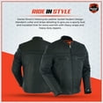 thumbnail image 4 of Daniel Smart S to 8XL Leather Motorcycle Jacket for Men Goatskin Sporty Biker Leather Jacket, 4 of 5