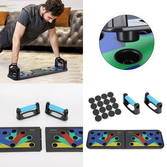 Riforla Purpose Detachable Push up Board for Home Workout Fitness & Yoga Equipment Black