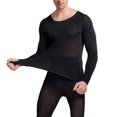 thumbnail image 1 of Minnieouse Conjunto de ropa interior térmica sin costuras, fino, cómodo, otoño, calzoncillos largos, parte inferior, hogar, oficina, Base cálida, Ropa interior Hombre Negro Tipo 1 Minnieouse AP013730-01, 1 of 6