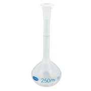 Unique Bargains 250ml Graduated Laboratory Equipment Long Neck PP Volumetric Measuring Flask