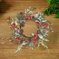 thumbnail image 4 of Lifelike Christmas Candlestick Wreath with Cones and Berries Artificial Flower Garland Decoration Festive Home Holiday Gift for Family Parties, 4 of 7