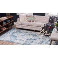 thumbnail image 2 of Unique Loom 3141306 3 ft. 3 in. x 5 ft. 3 in. Salle Garnier Sofia Rectangular Rug, Blue, 2 of 2