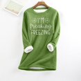 thumbnail image 4 of Birdeem Mode Femme Imprimé Manches Régulières Hiver Ample Vacances Décontracté Manches Col Rond Chemise Hauts, 4 of 12