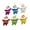 Multicolor, variant on Christmas Ornaments Gift Hanging Decorations Christmas Decoration Gifts 6pcs Per Pack