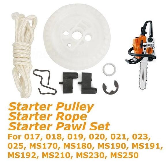 Recoil Starter Rope Pulley & Pawl Fits for 021 023 025 MS 210 MS 230 MS 250