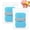 Lake Blue-silver, variant on 2 Counts Sponge Soap Saver Pouch, Reusable Exfoliating Mesh Holder with Hanging Loop, Travel Shower Scrubber for Smoother Skin Quick-Dry