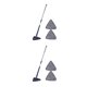 thumbnail image 1 of Ounissouiy Triangle Swabber Microfiber Swabber Home Hardwood Swabber Floor for Ceiling Azul 2Conjunto, 1 of 1