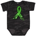 thumbnail image 3 of Inktastic Mental Health Awareness Ribbon with Green Hearts Boys or Girls Baby Bodysuit, 3 of 5