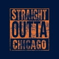 thumbnail image 2 of UGP Campus Apparel Straight Outta Chicago T-Shirt - Large - Navy, 2 of 7