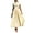 Light Yellow, variant on Women Summer Midi Dresses Stand Collar Solid Color Sleeveless Dresst Hollow Out Ruffled Long Dress Beach 22
