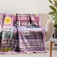 thumbnail image 2 of LHSHID 21st Birthday Gifts for Her 21st Birthday Decorations for Her 21st Birthday Gift Ideas Best 21 Year Old Gifts for Daughter Sister Girlfriend Unique 21st Birthday Gifts Throw Blanket 30"x40", 2 of 7