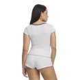 thumbnail image 3 of Mills by Millie Bobby Brown Women's Sleep Printed Stretch Jersey Cap Sleeve Top with Stretch Lace Trim, Sizes XS-XXXL, 3 of 4