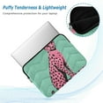 thumbnail image 2 of FORMRS 13-13.3 inch Laptop Sleeve Case Soft Carrying Quilted Computer Bag Cover, Pink Cheetah, 2 of 7