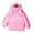Pink, variant on Qudderr 3-12 Years Girls Boys down Jacket Fall Winter Lightweight Puffer Jacket Coat Hooded Two Bars Winter Warm Outerwear Thickening Snowsuit