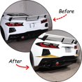 thumbnail image 4 of TINKI Rear Carbon Fiber Rear Air Intake Vent Trim Compatible with Chevrolet Corvette C8 Stingray 2020-2023, Rear Bumper Side Air Inlet Vent Decoration Sticker, 4 of 8