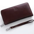 thumbnail image 3 of xiaxaixu Men' s PU Leather Retro Multi-Card Bit Long Wallet Clutch Coin Wallet, 3 of 8
