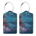 thumbnail image 3 of Fuzoiu Abstract Colorful Art Supplies Print Premium Leather Luggage Tag,Travel Accessory,Luggage Tag for Suitcase Baggage Handbag Travel Bag,Name Card & Privacy Cover-2 PCS, 3 of 5