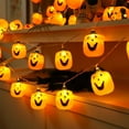 thumbnail image 2 of Matoen Halloween Decorations 4.92Ft 10LED Pumpkin String Lights, Battery Operated Halloween Decor Pumpkin LED Lights, Thanksgiving Christmas Halloween Decorations for Home Indoor Outdoor, 2 of 8