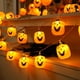 thumbnail image 1 of Guirnalda de luces de calabazas | Guirnalda de luces LED de Halloween con 10 lindas calabazas para decoración de fiestas en interiores y exteriores, 1 of 8