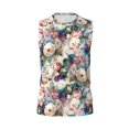 thumbnail image 6 of Picia Rose Flowers mens Cotton Tank Undershirts , Moisture-wicking Ribbed Tanks, Lightweight Cotton Tank Undershirts-X-Large, 6 of 8