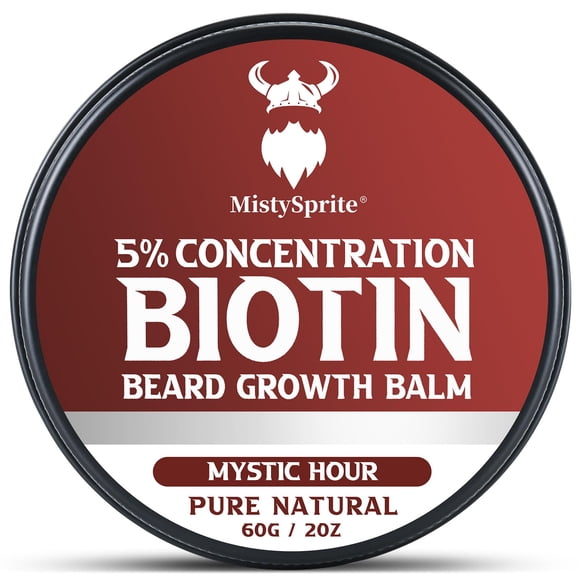 Bálsamo para barba MistySprite con 5% de concentración de biotina, 60 ml, Mystic Hour