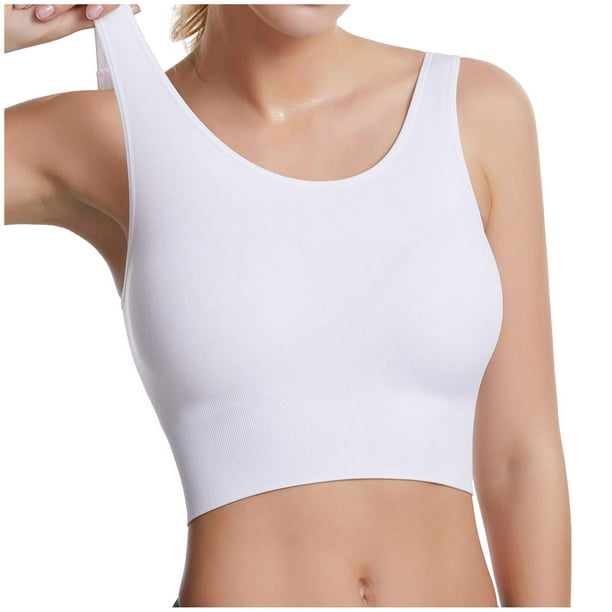 Women Seamless Yoga Sports Bra Crop Top High Impact Wireless Fitness Padded  Vest