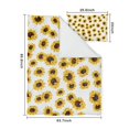 thumbnail image 5 of White Sunflower Duvet Cover and Pillowcase Set for Single Bedding, Bedroom Accessories for Kids Teens, 5 of 5