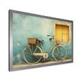 thumbnail image 4 of Designart "Blue-Green Journey" Bicycle Picture Framed Canvas Wall Art, 4 of 5