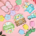 thumbnail image 3 of Dalrosia 12PCS Hello Spring Tiered Tray Decor Color Flower Wooden Centerpiece Signs Spring Wooden Sign Fresh Flower Truck Trays for Home Farmhouse Rustic Spring Decorations, 3 of 7