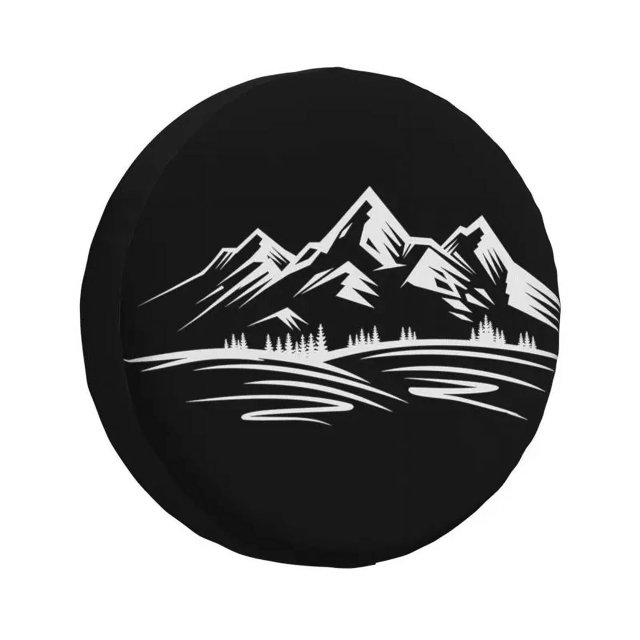 Compass And Mount Spare Wheel Cover for Suzuki Mitsubish 4WD Trailer Custom Camper Tire Protector 14" 15" 16" 17"h