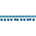 thumbnail image 2 of Ball Fringe 1-1/8" Wide, 6 Yards, Turquoise, 2 of 3