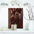 thumbnail image 1 of Sexy Woman in Burning Paper - Portrait Canvas Art Print, 1 of 3