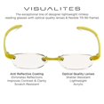 thumbnail image 4 of Visualites 5 Verres de Lecture Ovales Citron 1.25, 4 of 4