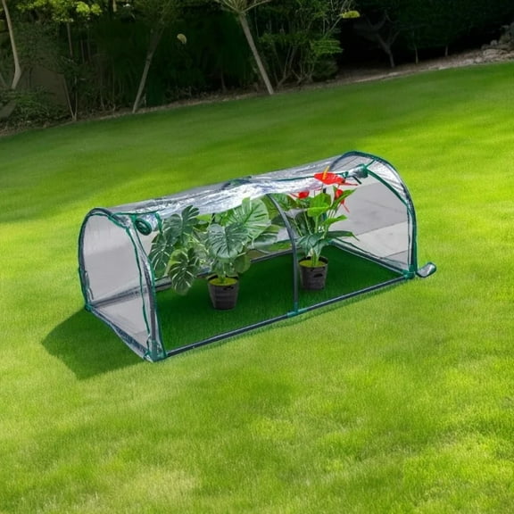 Transparent Plastic Greenhouse Cover -Plant Tent for Flowers, Vegetables, and Indoor/Outdoor Use (Iron Frame Not Included)