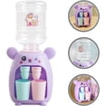 thumbnail image 2 of Adorable Rabbit-Themed Kids' Pretend Play Water Dispenser Toy Set - Purple Plastic Mini Drink Machine with Colorful Box Packaging, 2-Piece Simulation Fun Playset for Children, Compact Size, 2 of 6