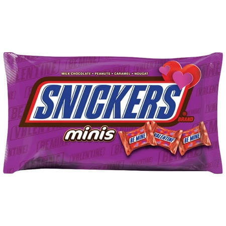 Mars Snickers Minis Valentine Exchange Candy Bar, 11.5 Oz.