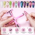 thumbnail image 5 of Herramienta magnética de uñas 5 en 1 rosa para esmalte de uñas de Gel estilo ojo de gato, palo magnético multifunción para uñas, magnetismo fuerte para tira 9D, 5 of 5