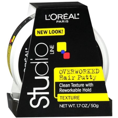 Item isL'Oreal Paris Studio Overworked, Hair Putty Styling Gel, Texture and Control - 1.7 oz