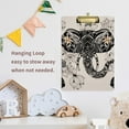 thumbnail image 5 of FMSHPON Tribal Floral Elephant Clipboard Hardboard Wood Nursing Clip Board and Pull for Standard A4 Letter 13x9 inches, 5 of 5