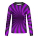 thumbnail image 4 of Blusas y camisas de manga larga con cuello redondo para hombre, blusa informal de manga larga con cuello redondo y estampado de rayas, blusa de poliéster para hombre, 4 of 4