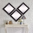thumbnail image 4 of Rayne Mirrors Rayne Espresso Leather Square Wall Mirror Set, 4 of 5